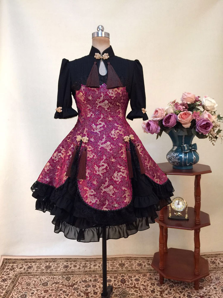 Purple China style lolita dress