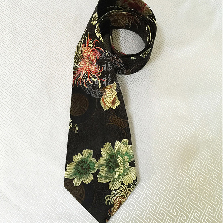 Custom-made Man's tie black color