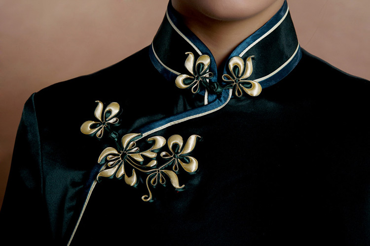 dark green cheongsam dark green cheongsam
