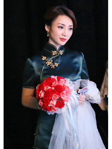 dark green cheongsam dark green cheongsam