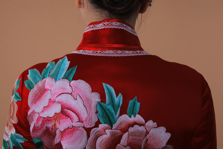 red cheongsam red cheongsam