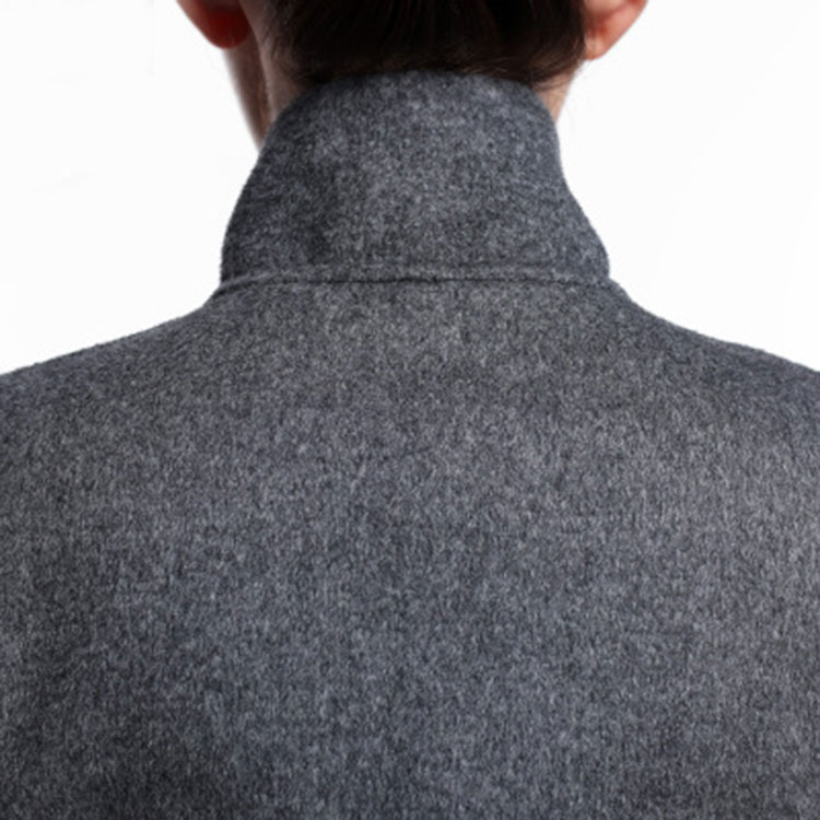 Gray cashmere overcoat
