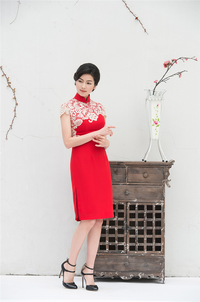 Red qipao