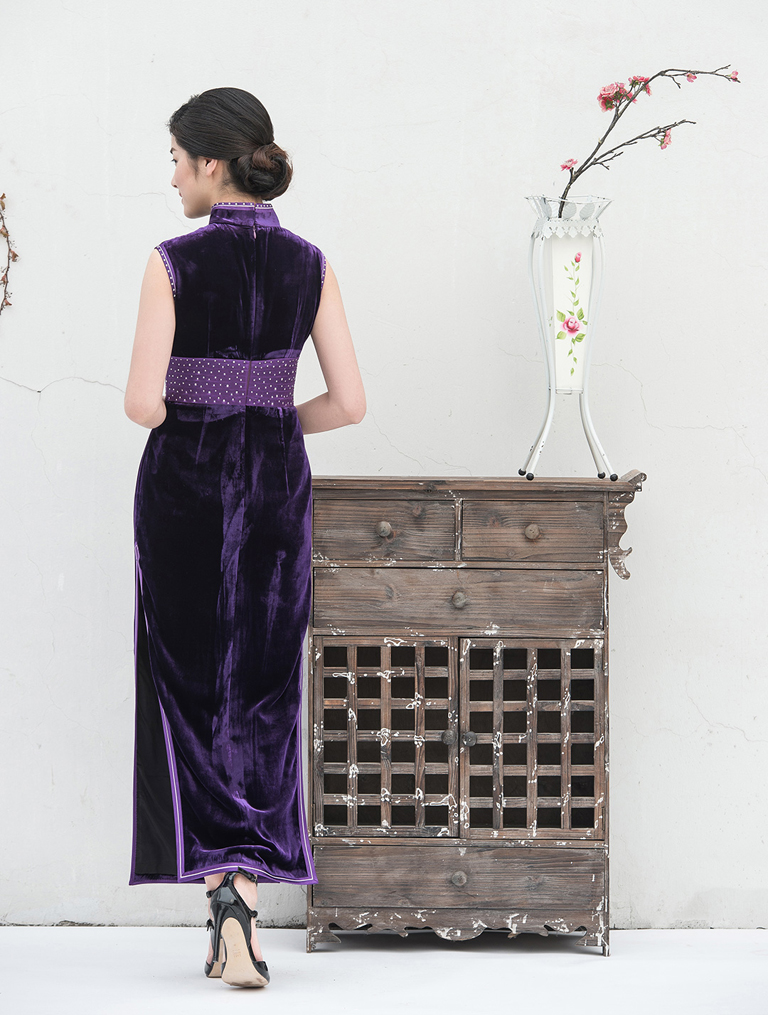 chinese velvet cheongsam chinese velvet cheongsam
