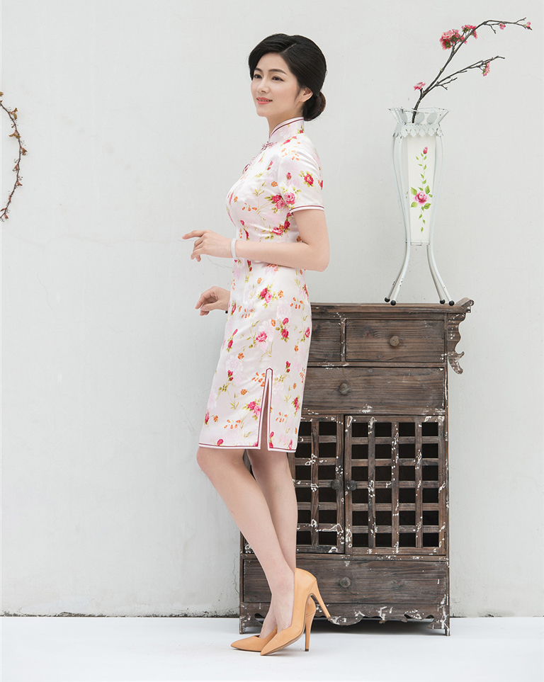 flower qipao