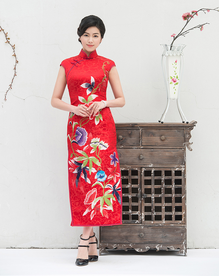 Wedding red cheongsam