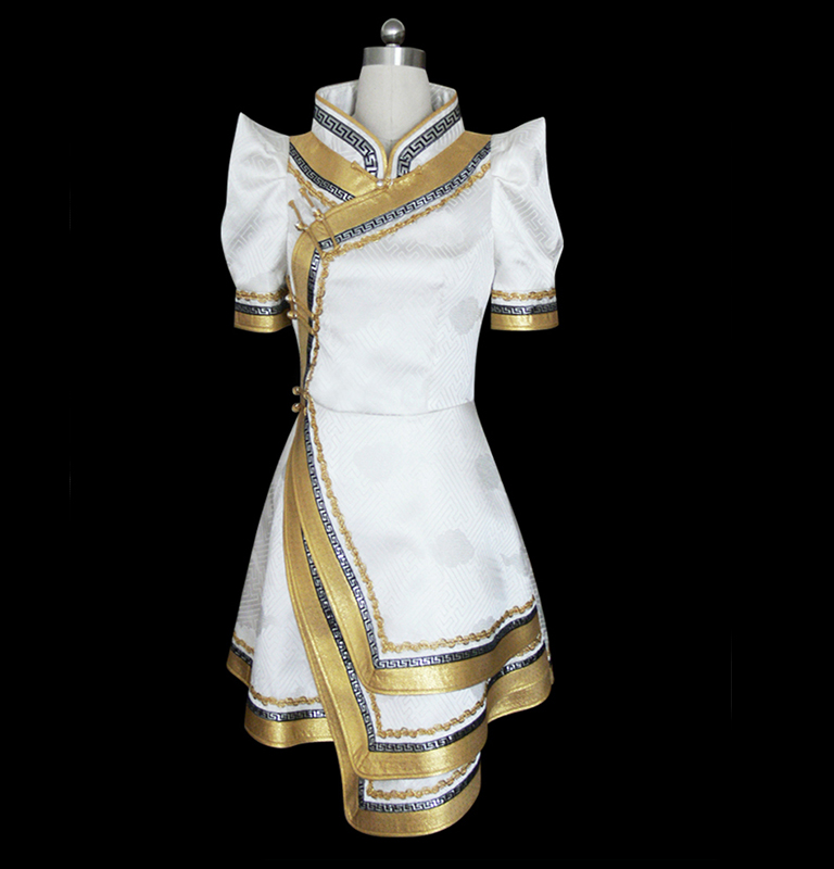 Golden mongolia dress