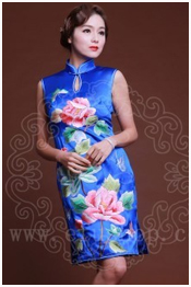 Blue qipao