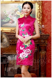 Red cheongsam