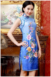 Blue qipao