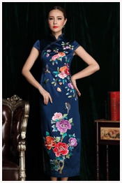 Dark Blue qipao