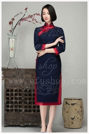 Dark Blue qipao