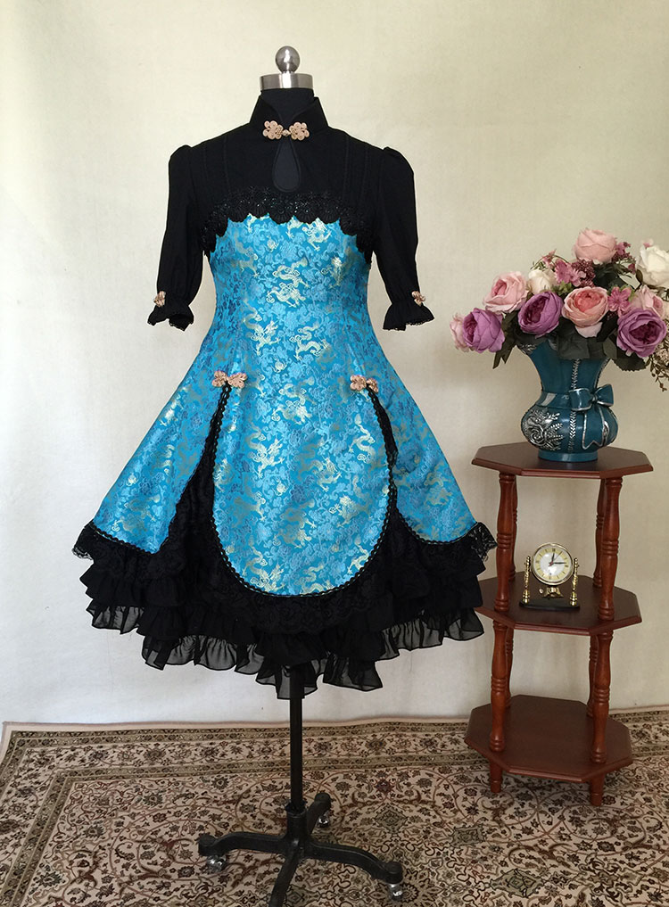 Light blue China style lolita dress