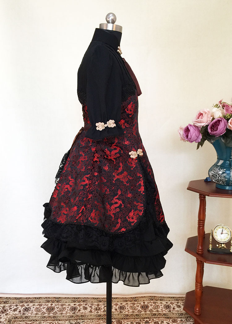 Black China style lolita dress