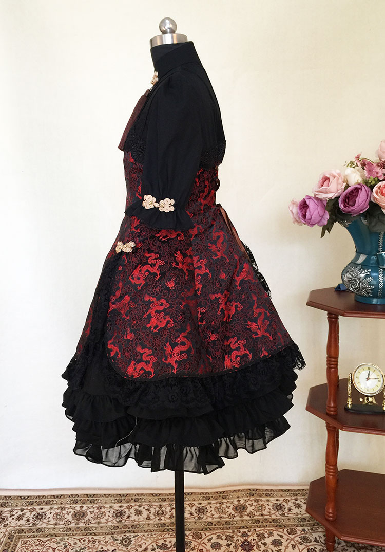 Black China style lolita dress