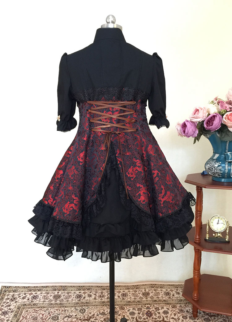 Black China style lolita dress