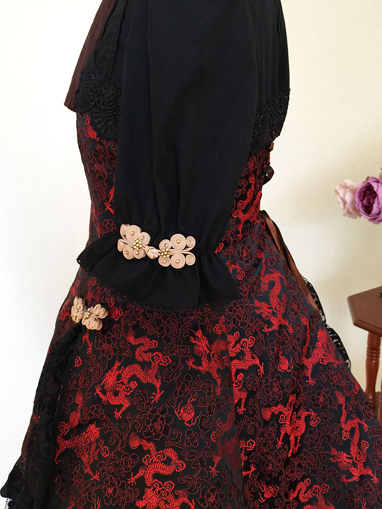 Black China style lolita dress