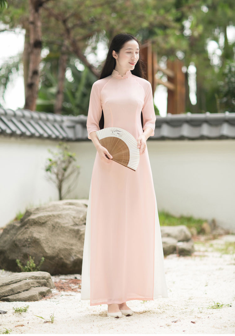 Pink long chinese tea dress Pink long chinese tea dress