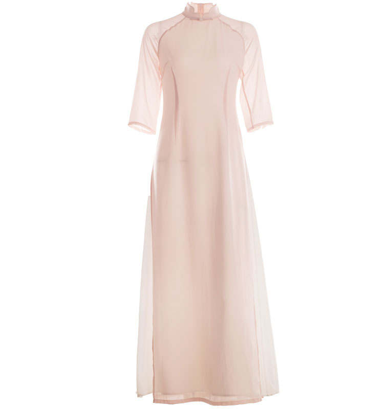 Pink long chinese tea dress Pink long chinese tea dress