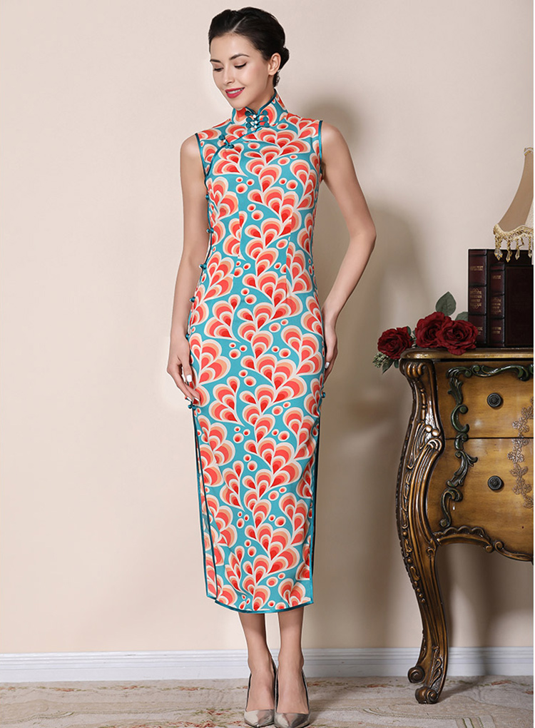 Phoenix flower cheongsam