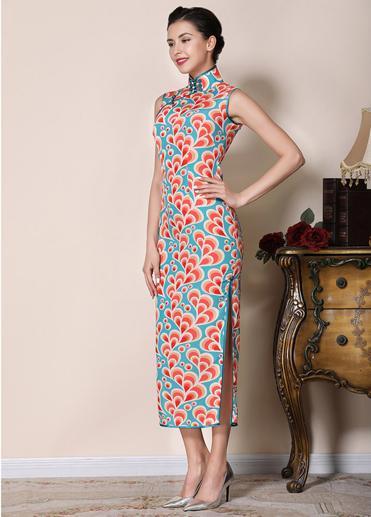 Phoenix flower cheongsam