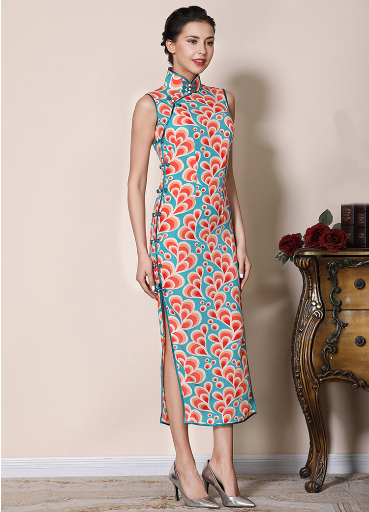 Phoenix flower cheongsam Phoenix flower cheongsam