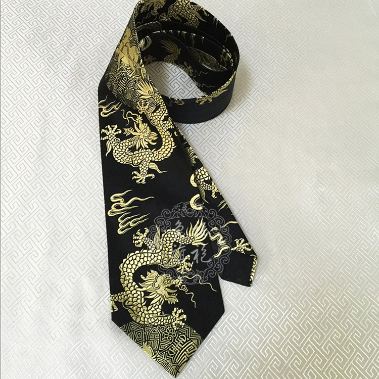 Custom-made Man's tie black color