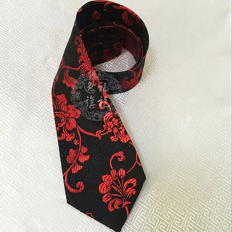 Custom-made Man's tie black color