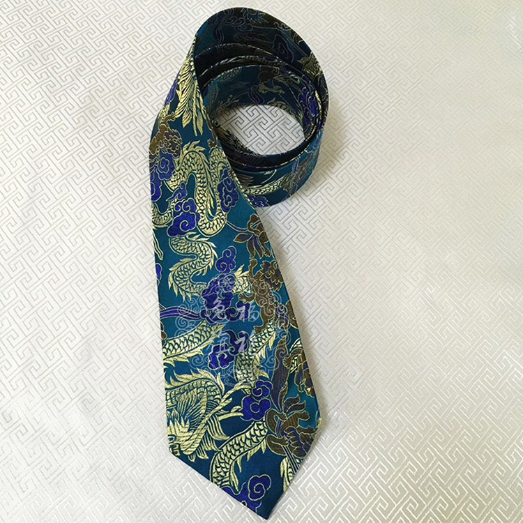 Custom-made Man's tie blue color