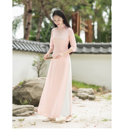 baby pink tea dress
