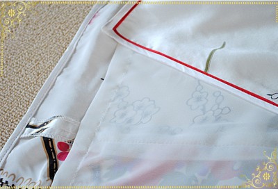 White floral silk satin cheongsam dress SCS91 - Custom-made Cheongsam ...