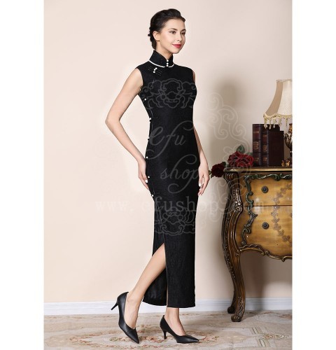 Black cheongsam clearance
