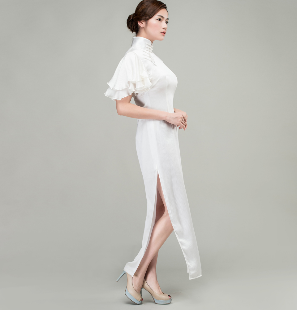 white qipao