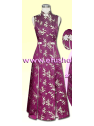 Purple bamboo gown SCT79