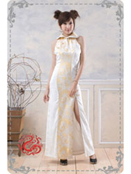 Phoenix tail brocade dress SMS87