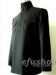 Black chinese mao jacket