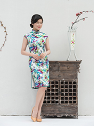 Chinese wedding Colorful qipao 