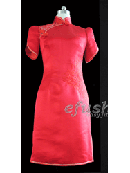 Embroidery cheongsam SQE105