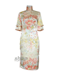 Pure silk cheongsam dress SCS42