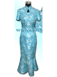 light blue dragon mermaid dress SCT98