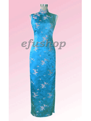 Blue sleevless cheongsam dress SCT174