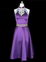 Purple  Mongolia dress