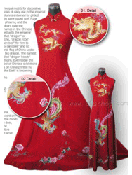 Embroidery cheongsam SQE61
