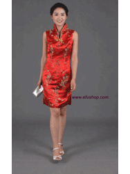 Red dragon&phoenix dress SCT178