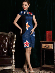 Embroidery cheongsam SQE11