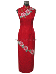 Embroidery cheongsam SQE29