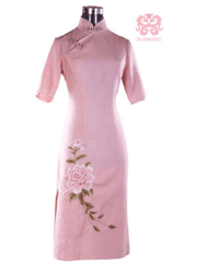 Embroidery cheongsam SQE04