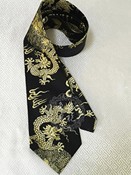 Custom-made Man's tie black color