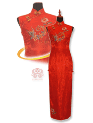 Embroidery cheongsam SQE13