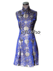 Blue rich flower dress SCT160